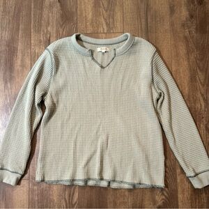 Madewell Waffle Knit Long Sleeve Shirt